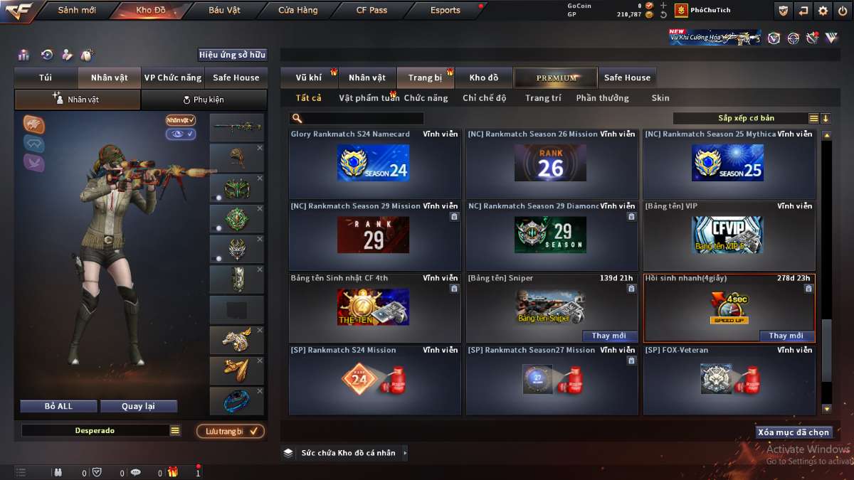 shop acc cf uy tin gia re